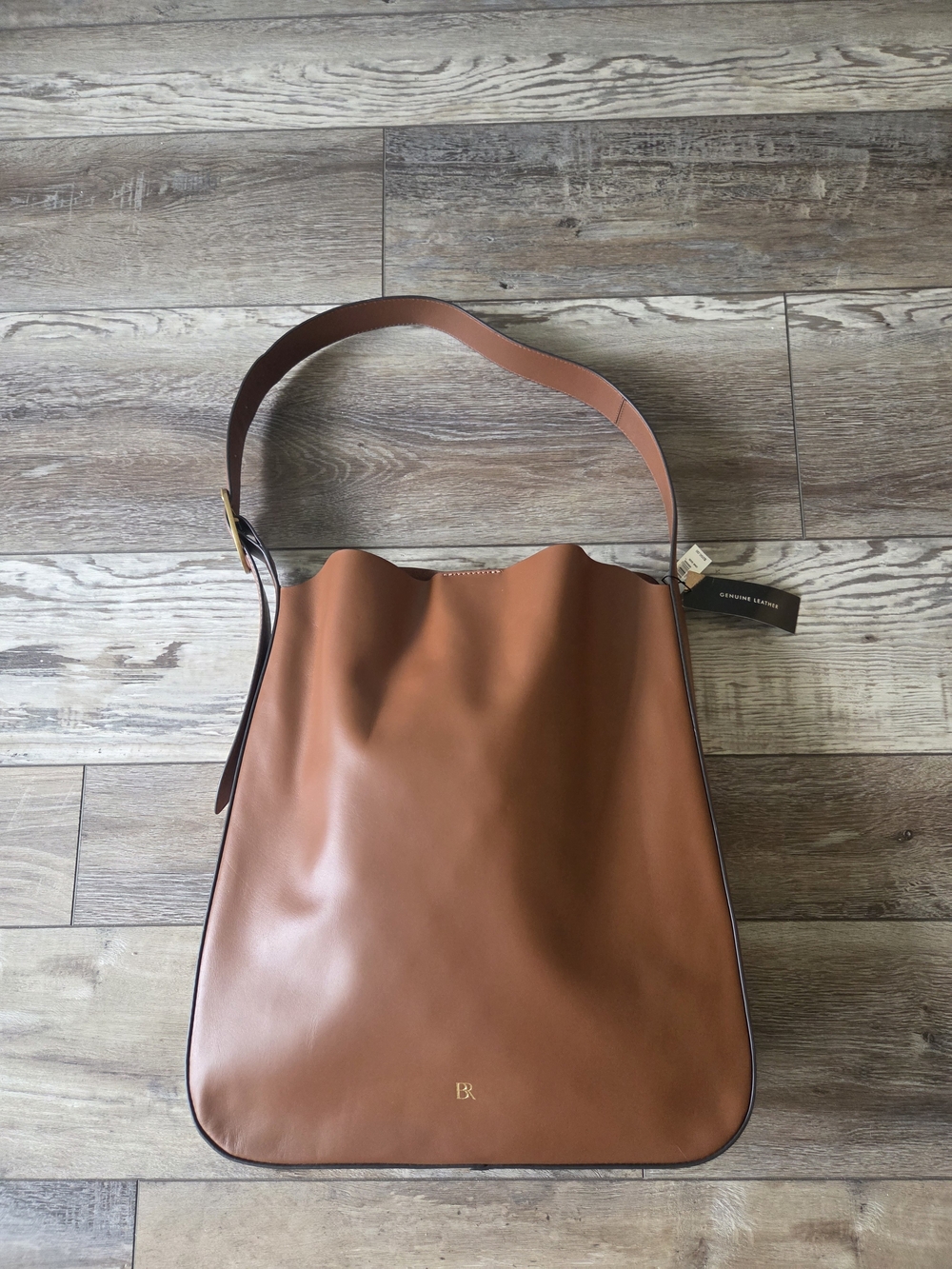 Banana Republic Factory Tan/Brown Leather Shoulder Hobo Bag